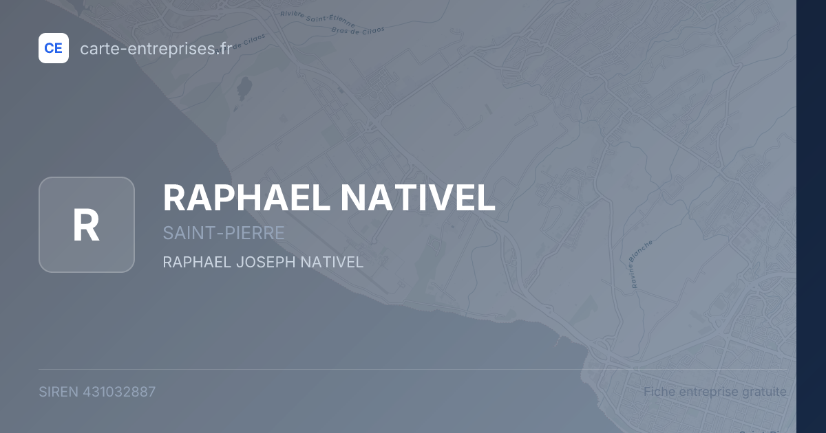 RAPHAEL NATIVEL — 431032887 — fiche entreprise
