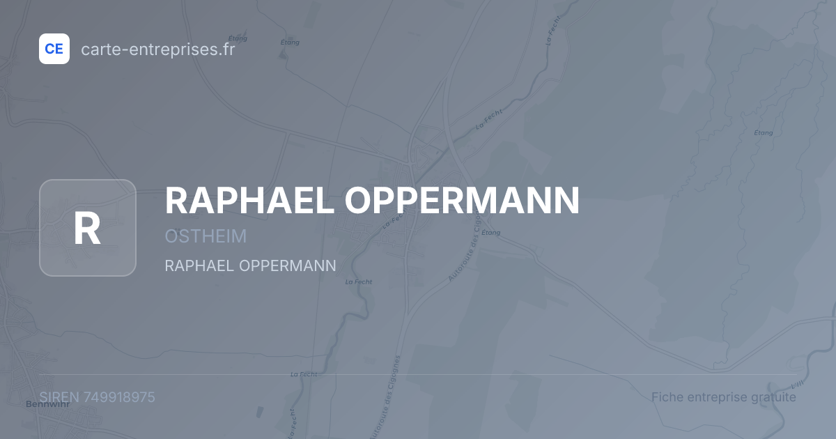 RAPHAEL OPPERMANN — 749918975 — fiche entreprise