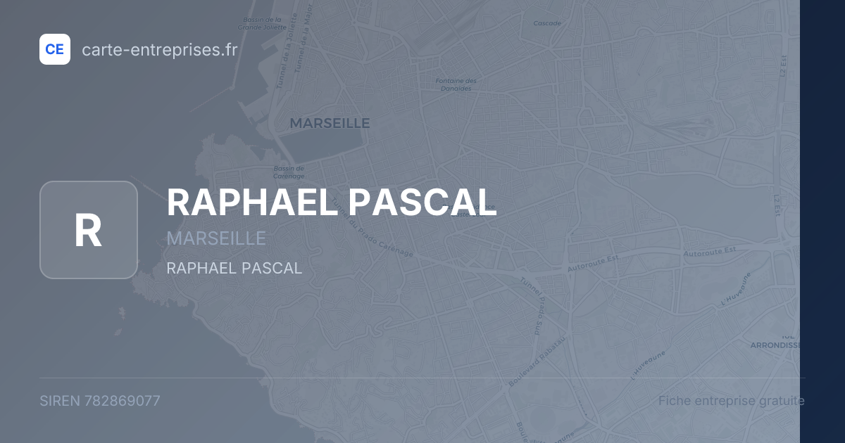 RAPHAEL PASCAL — 782869077 — fiche entreprise
