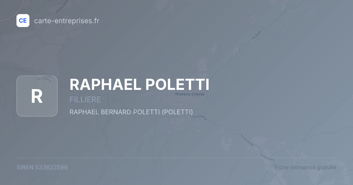 RAPHAEL POLETTI — 533822599 — fiche entreprise