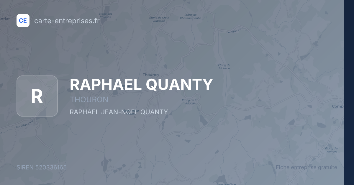 RAPHAEL QUANTY — 520336165 — fiche entreprise