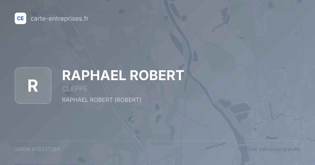 RAPHAEL ROBERT — 479337388 — fiche entreprise