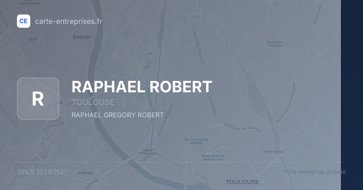 RAPHAEL ROBERT — 522167527 — fiche entreprise