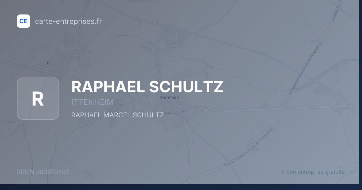 RAPHAEL SCHULTZ — 983673492 — fiche entreprise