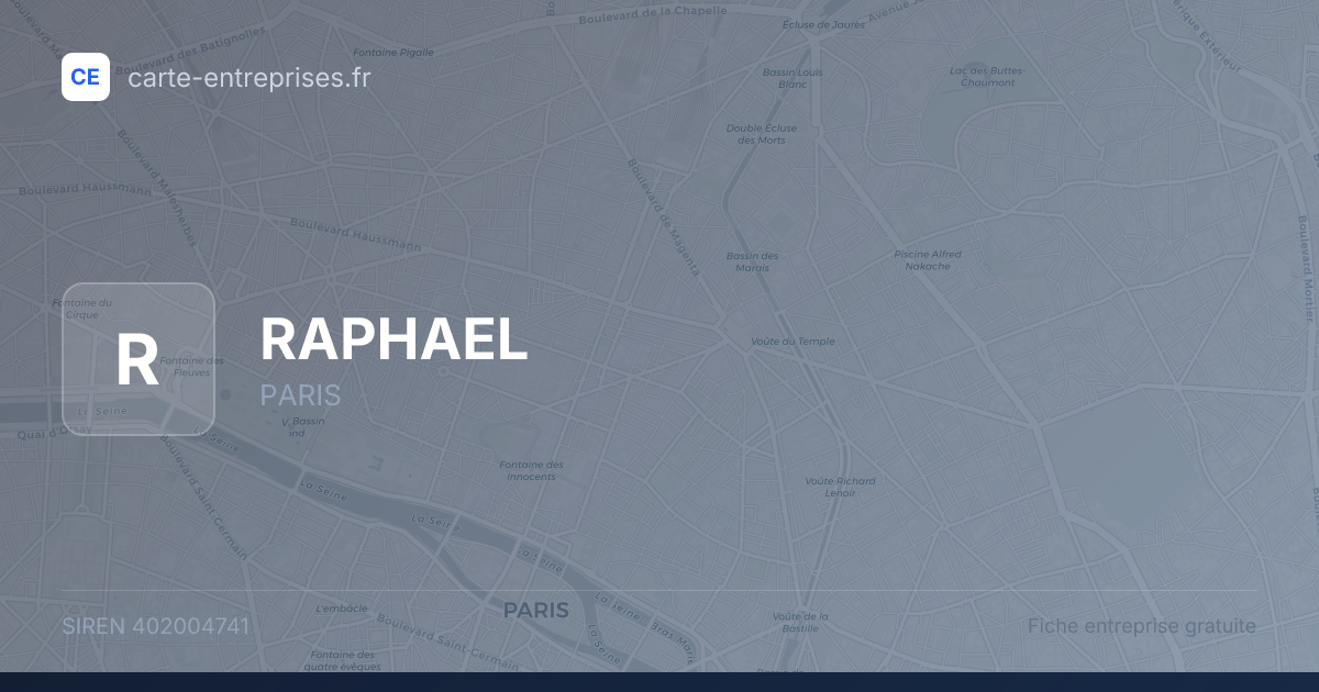 RAPHAEL — 402004741 — fiche entreprise