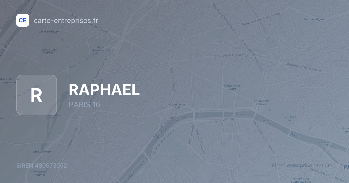 RAPHAEL — 480673052 — fiche entreprise