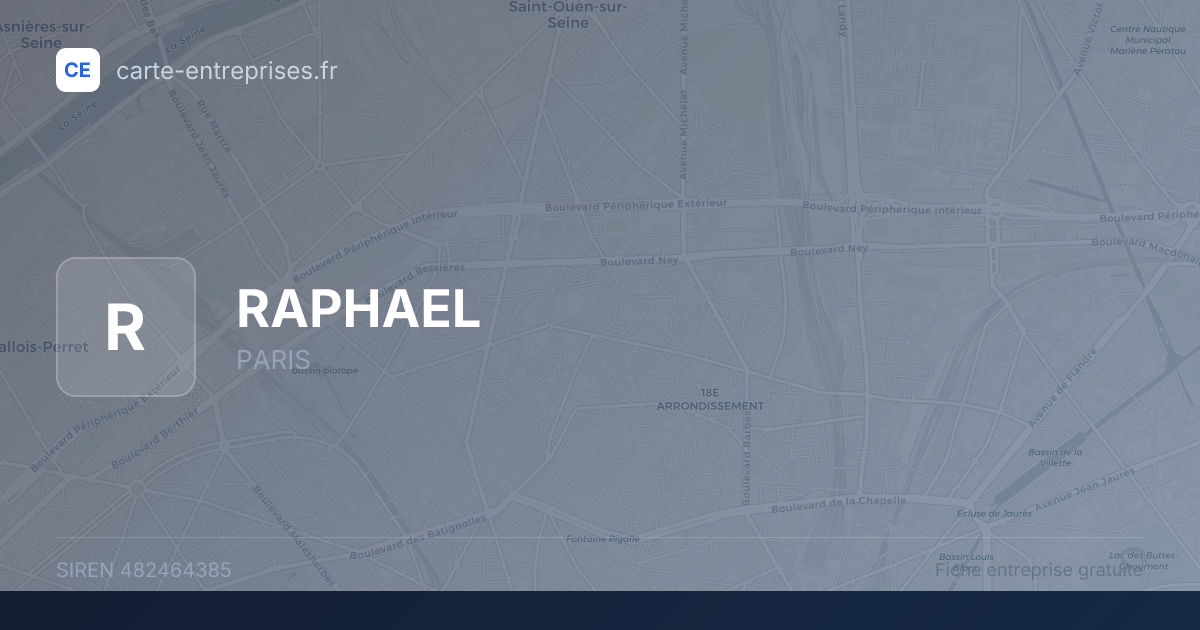 RAPHAEL — 482464385 — fiche entreprise