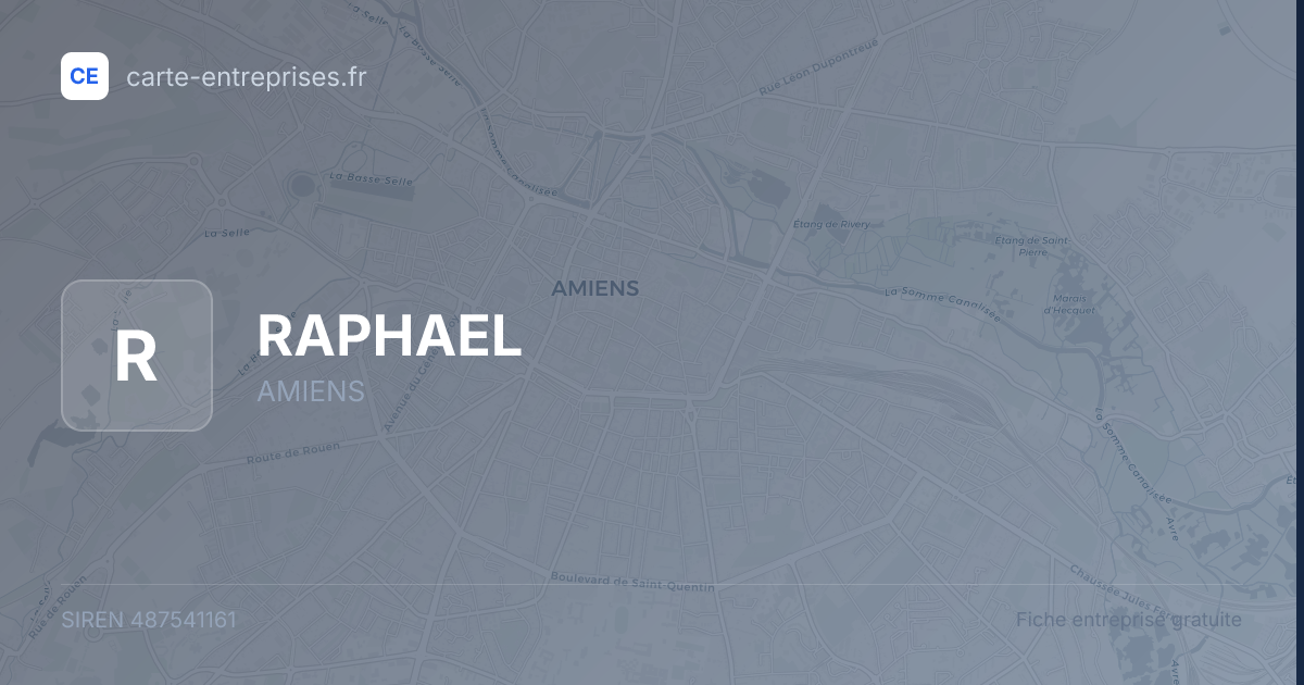 RAPHAEL — 487541161 — fiche entreprise