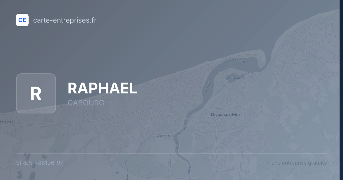 RAPHAEL — 488196197 — fiche entreprise