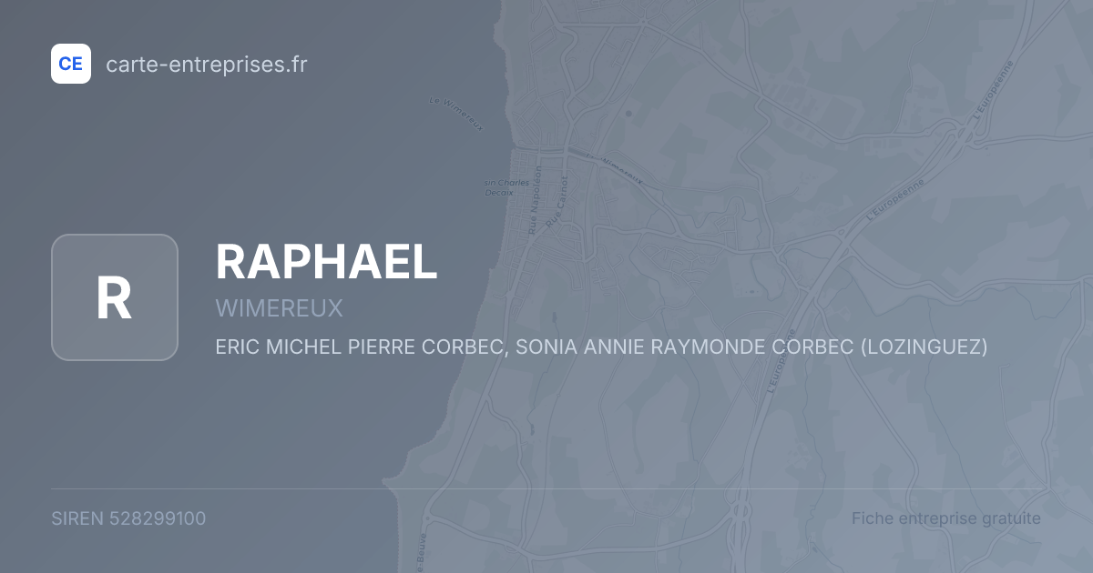 RAPHAEL — 528299100 — fiche entreprise