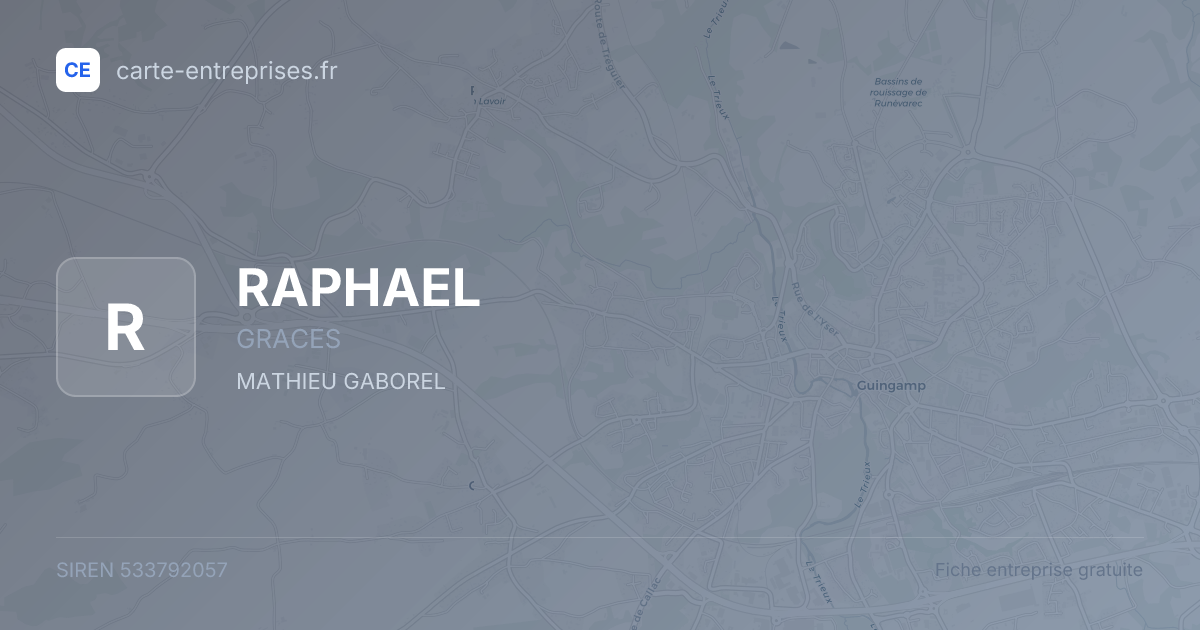 RAPHAEL — 533792057 — fiche entreprise