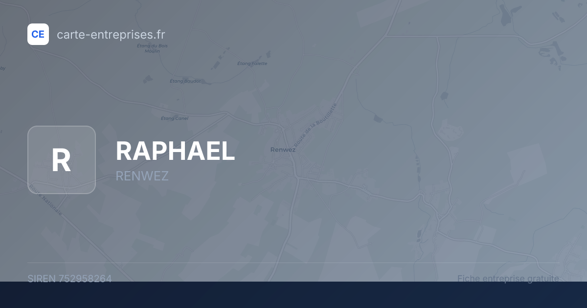 RAPHAEL — 752958264 — fiche entreprise