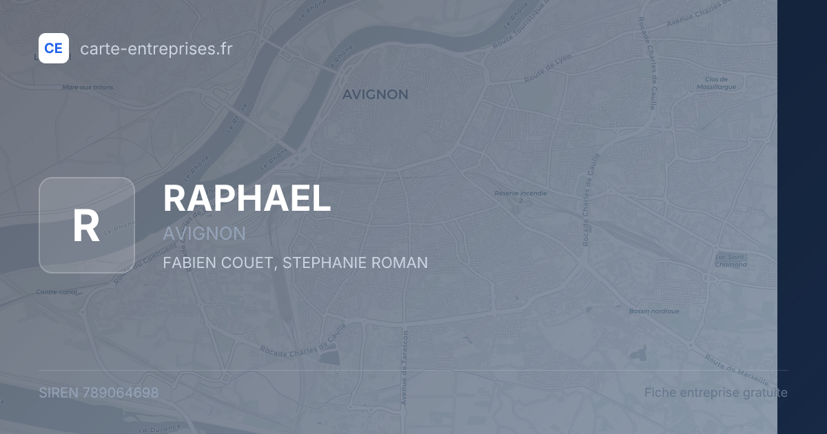 RAPHAEL — 789064698 — fiche entreprise