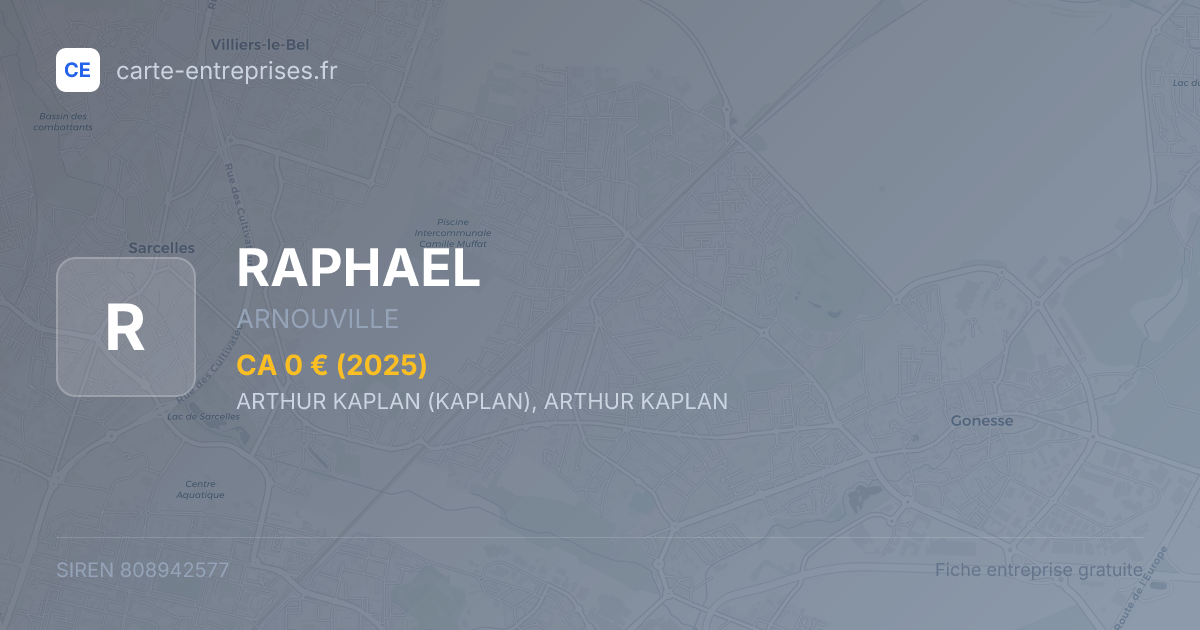 RAPHAEL — 808942577 — fiche entreprise