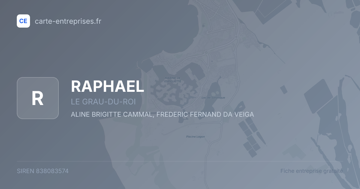 RAPHAEL — 838083574 — fiche entreprise