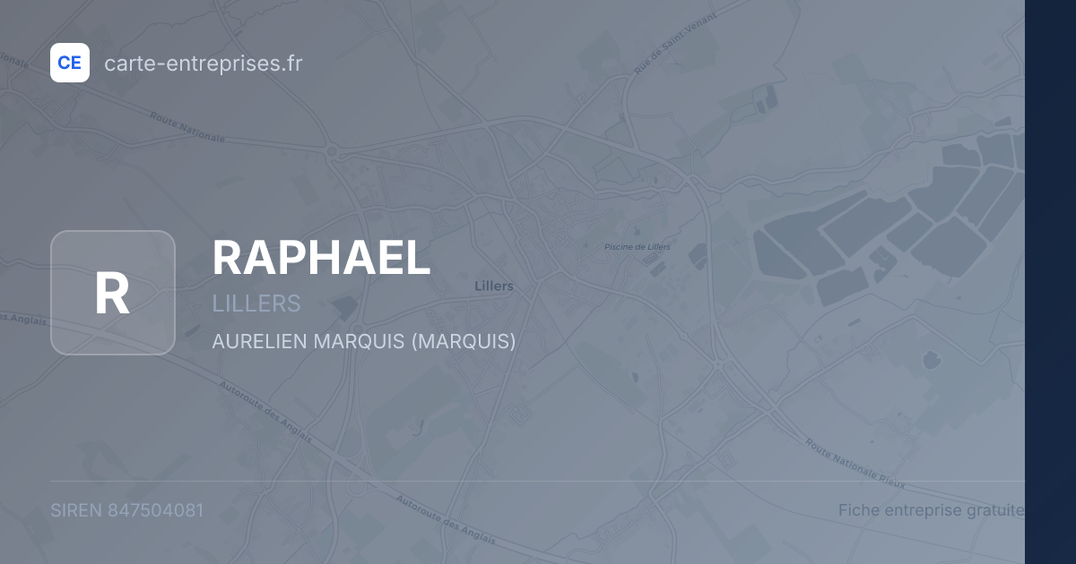 RAPHAEL — 847504081 — fiche entreprise