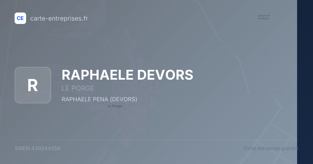RAPHAELE DEVORS — 439244559 — fiche entreprise