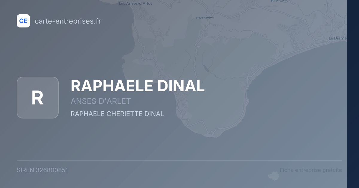 RAPHAELE DINAL — 326800851 — fiche entreprise