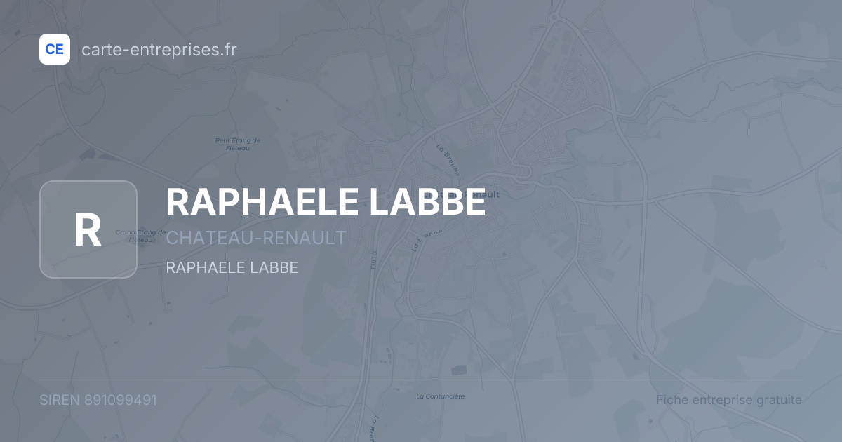 RAPHAELE LABBE — 891099491 — fiche entreprise