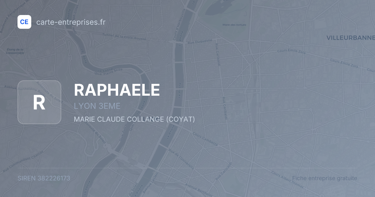 RAPHAELE — 382226173 — fiche entreprise
