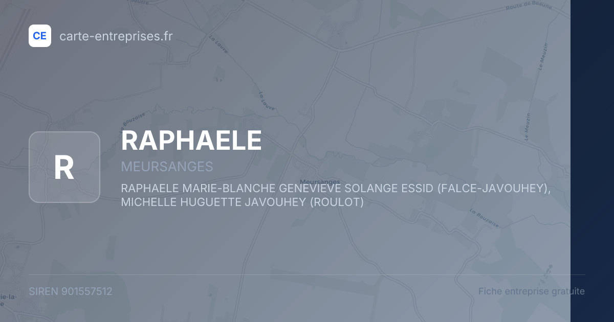 RAPHAELE — 901557512 — fiche entreprise