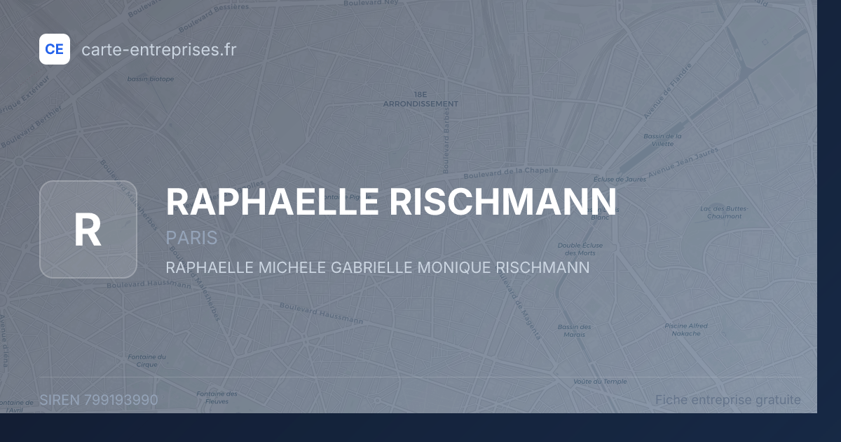 RAPHAELLE RISCHMANN — 799193990 — fiche entreprise