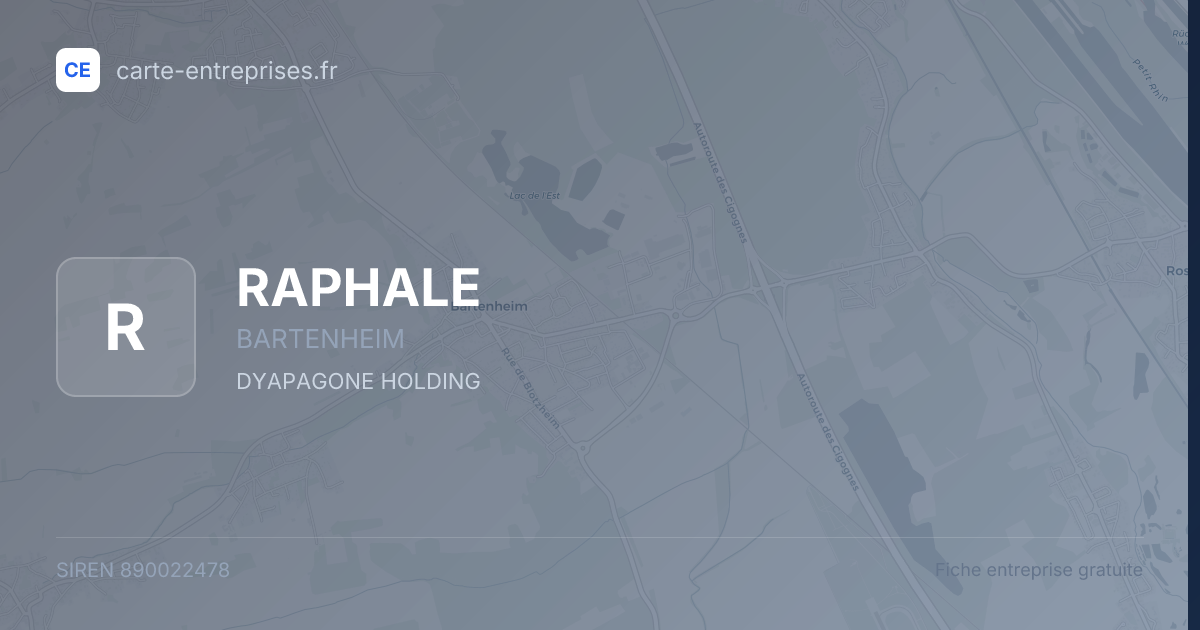 RAPHALE — 890022478 — fiche entreprise