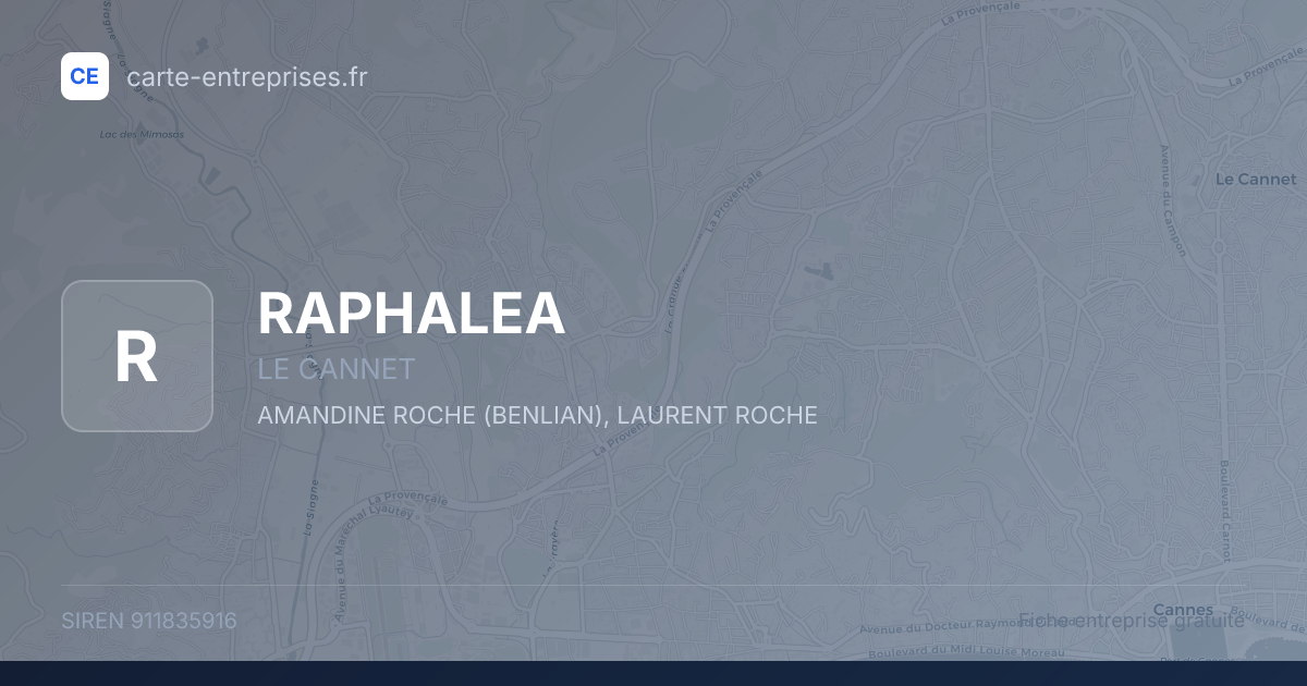 RAPHALEA — 911835916 — fiche entreprise