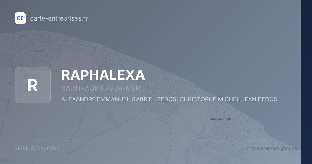 RAPHALEXA — 877498097 — fiche entreprise