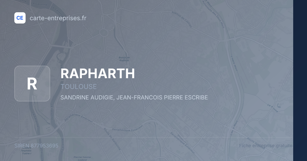 RAPHARTH — 877953695 — fiche entreprise