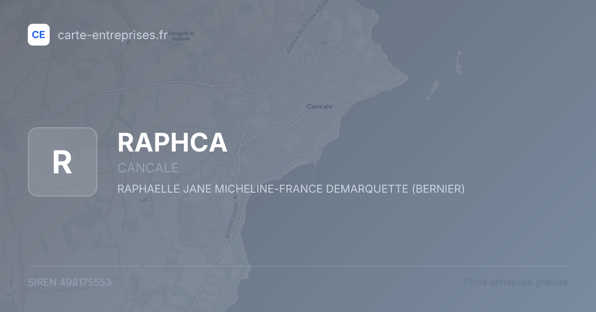 RAPHCA — 498175553 — fiche entreprise