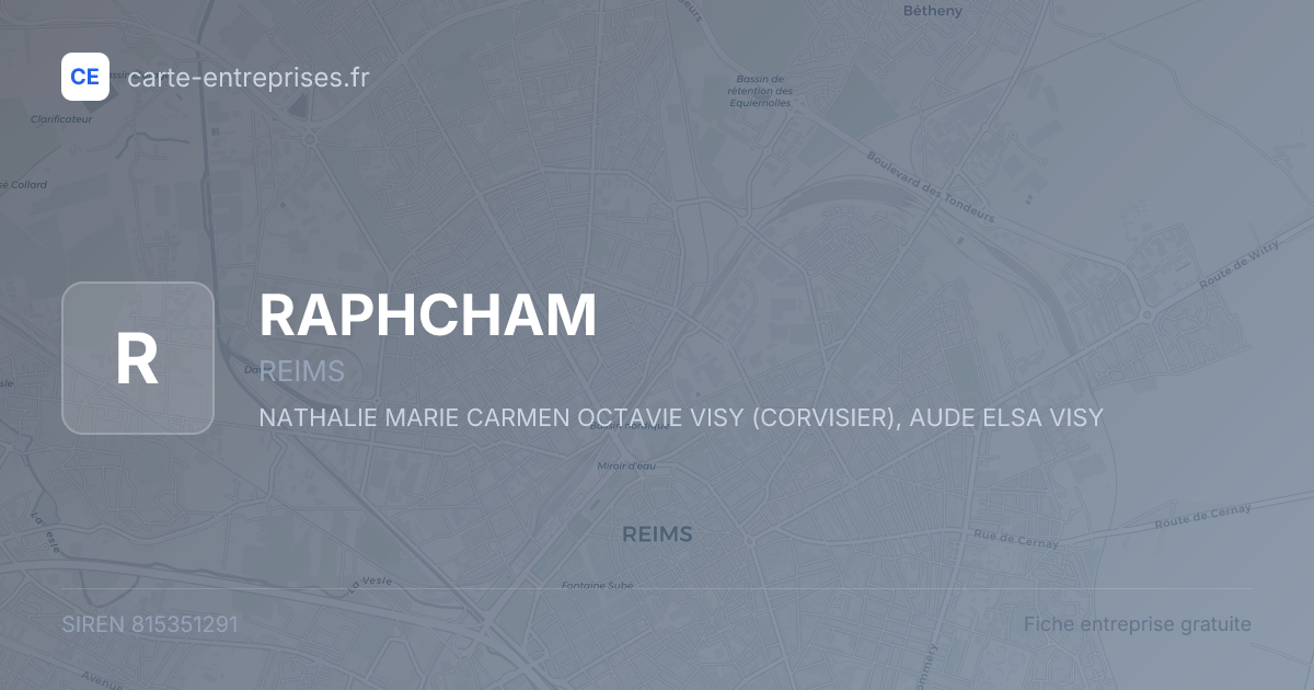 RAPHCHAM — 815351291 — fiche entreprise