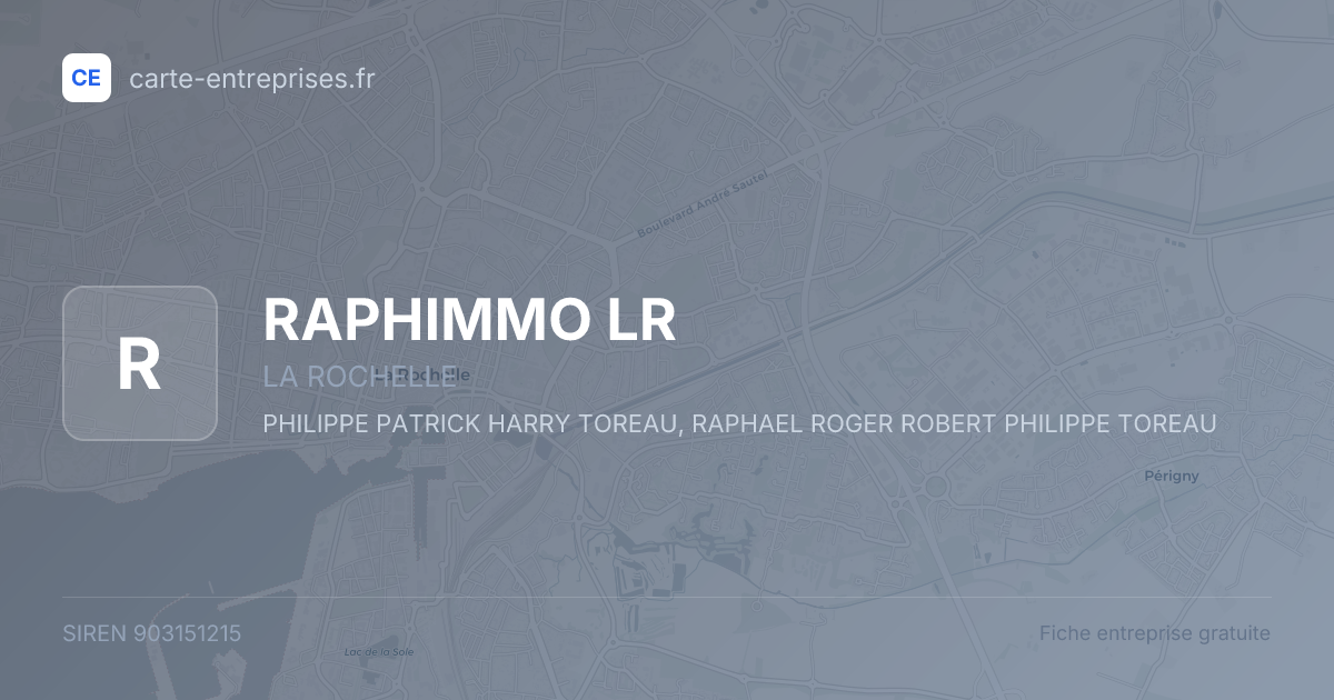 RAPHIMMO LR — 903151215 — fiche entreprise