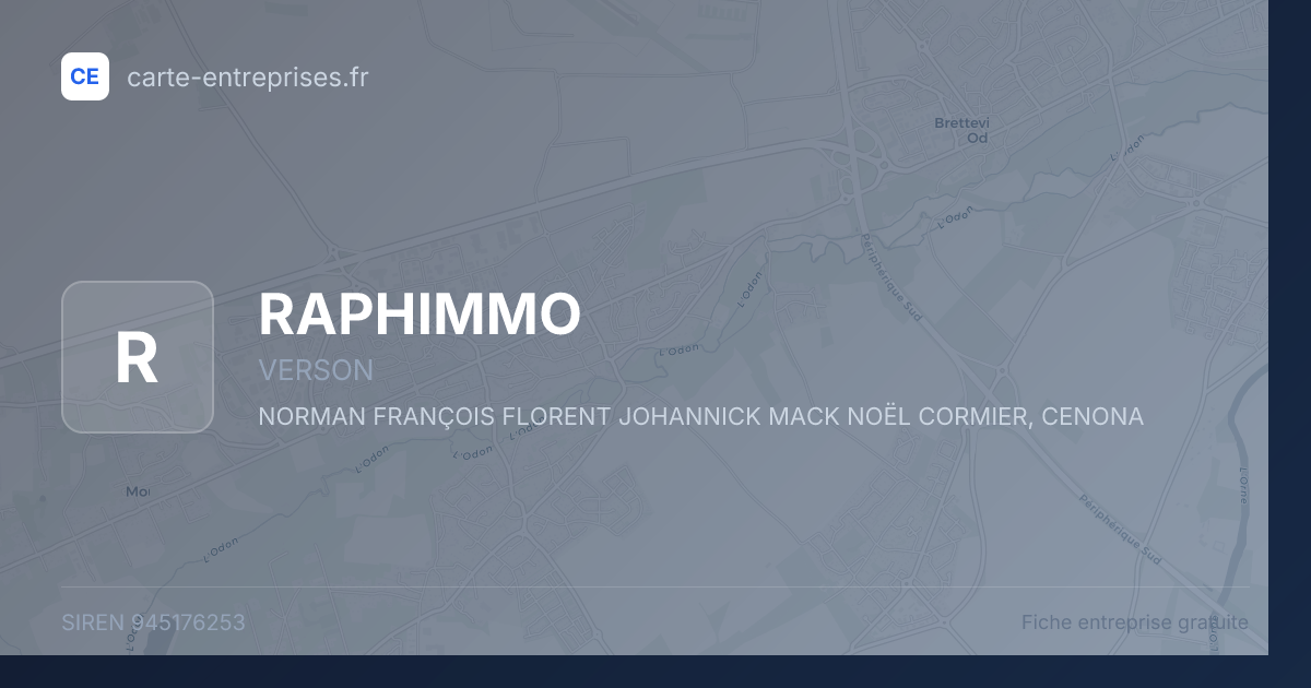 RAPHIMMO — 945176253 — fiche entreprise