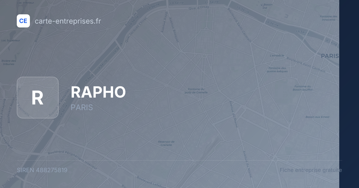 RAPHO — 488275819 — fiche entreprise