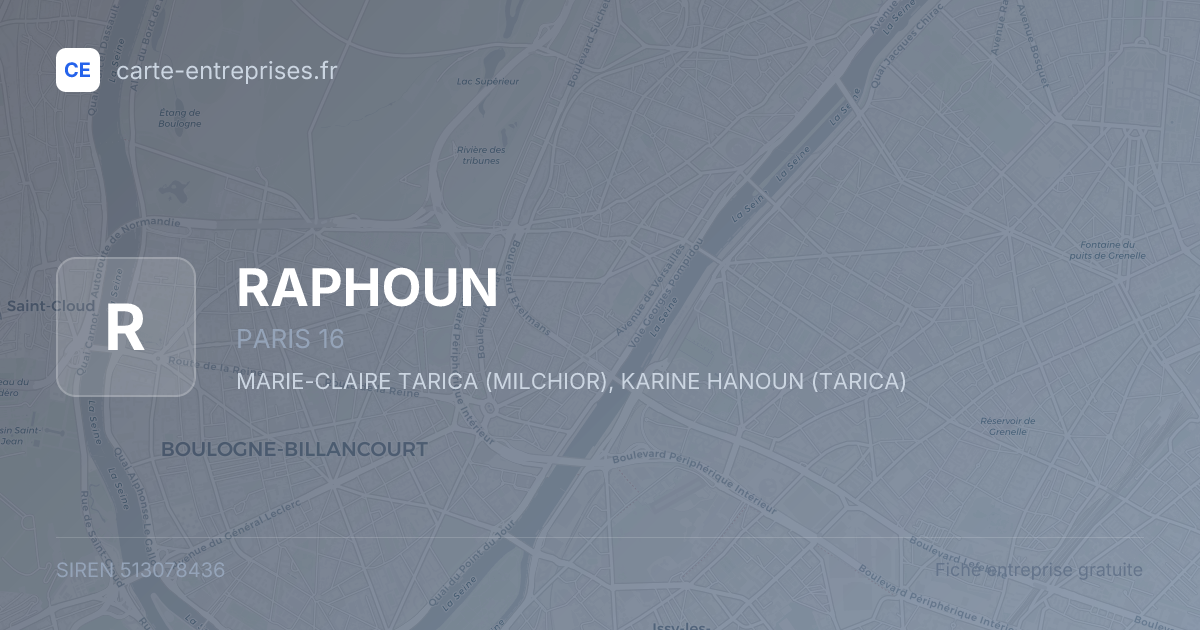 RAPHOUN — 513078436 — fiche entreprise