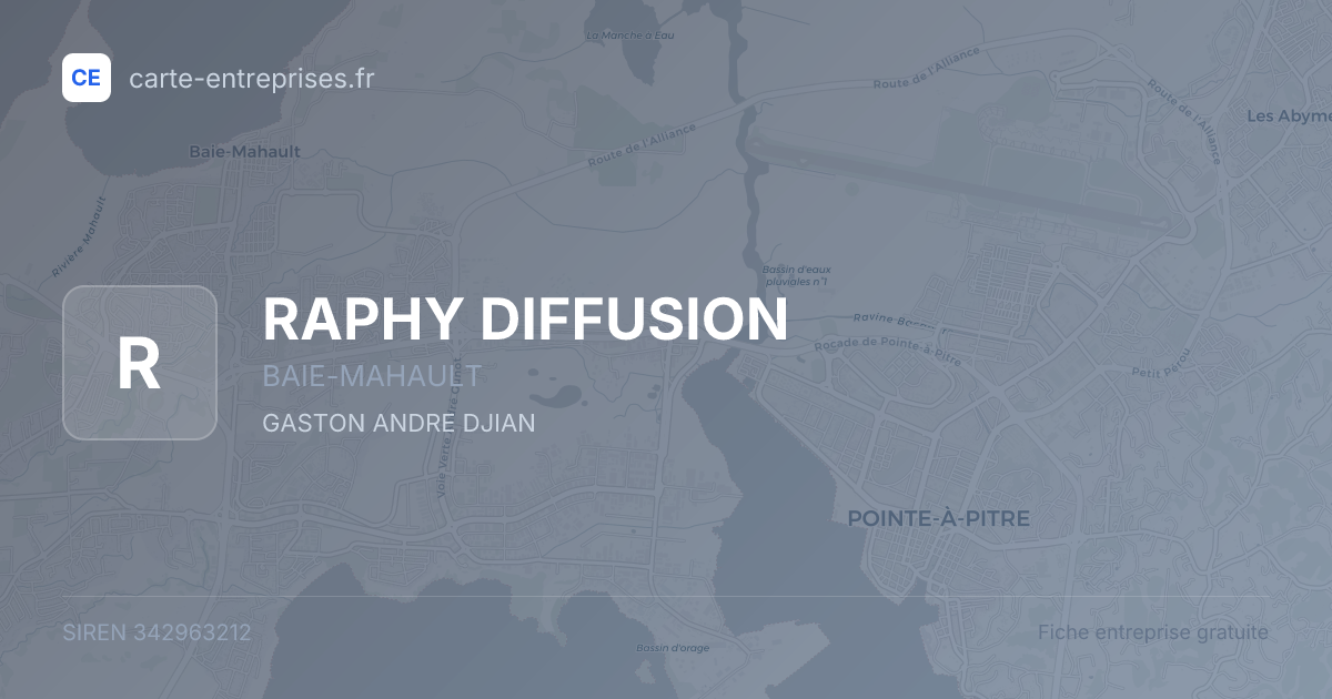 RAPHY DIFFUSION — 342963212 — fiche entreprise