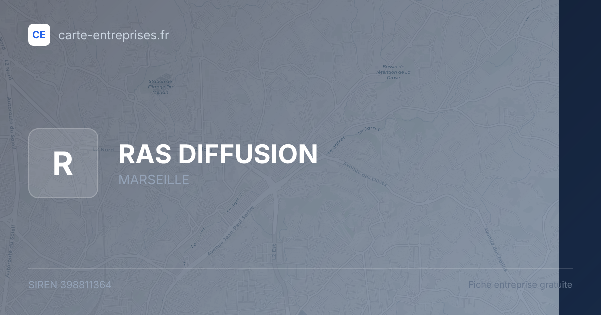 RAS DIFFUSION — 398811364 — fiche entreprise