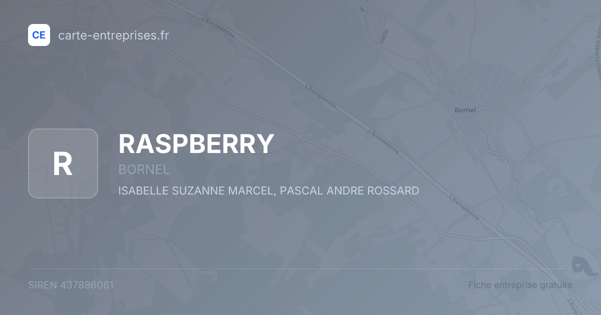RASPBERRY — 437896061 — fiche entreprise