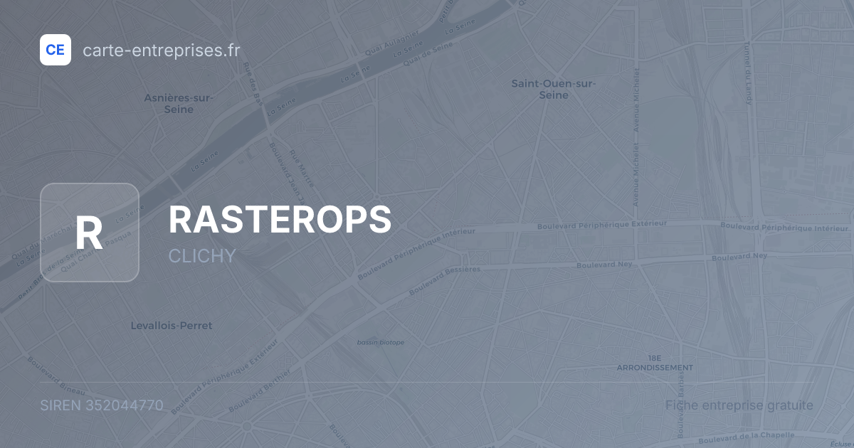 RASTEROPS — 352044770 — fiche entreprise