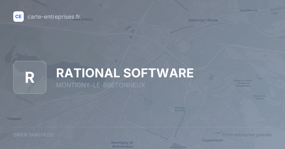 RATIONAL SOFTWARE — 349074252 — fiche entreprise