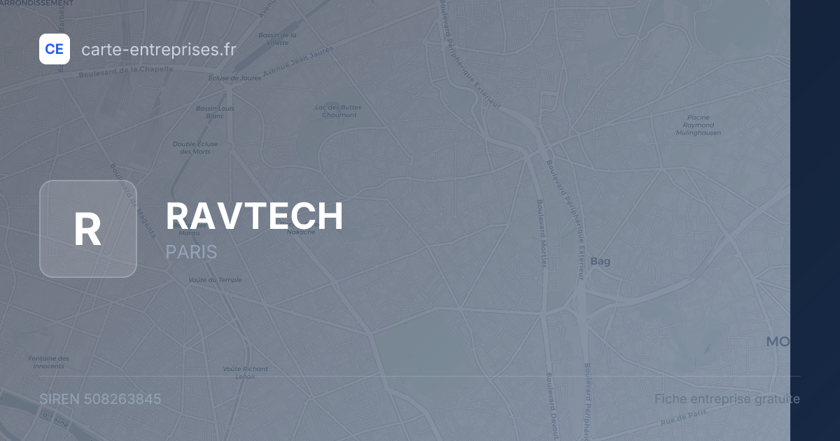 RAVTECH — 508263845 — fiche entreprise