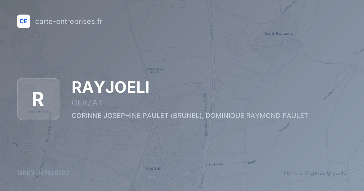 RAYJOELI — 987629722 — fiche entreprise