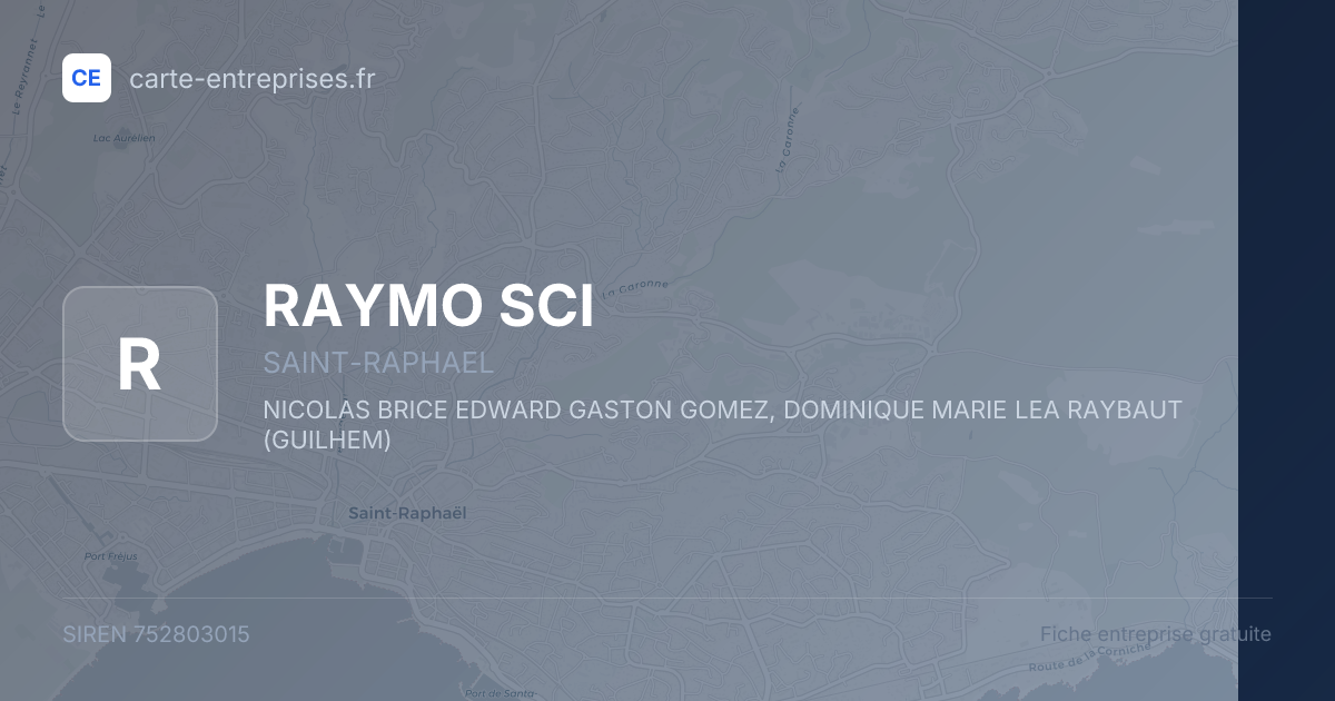 RAYMO SCI — 752803015 — fiche entreprise