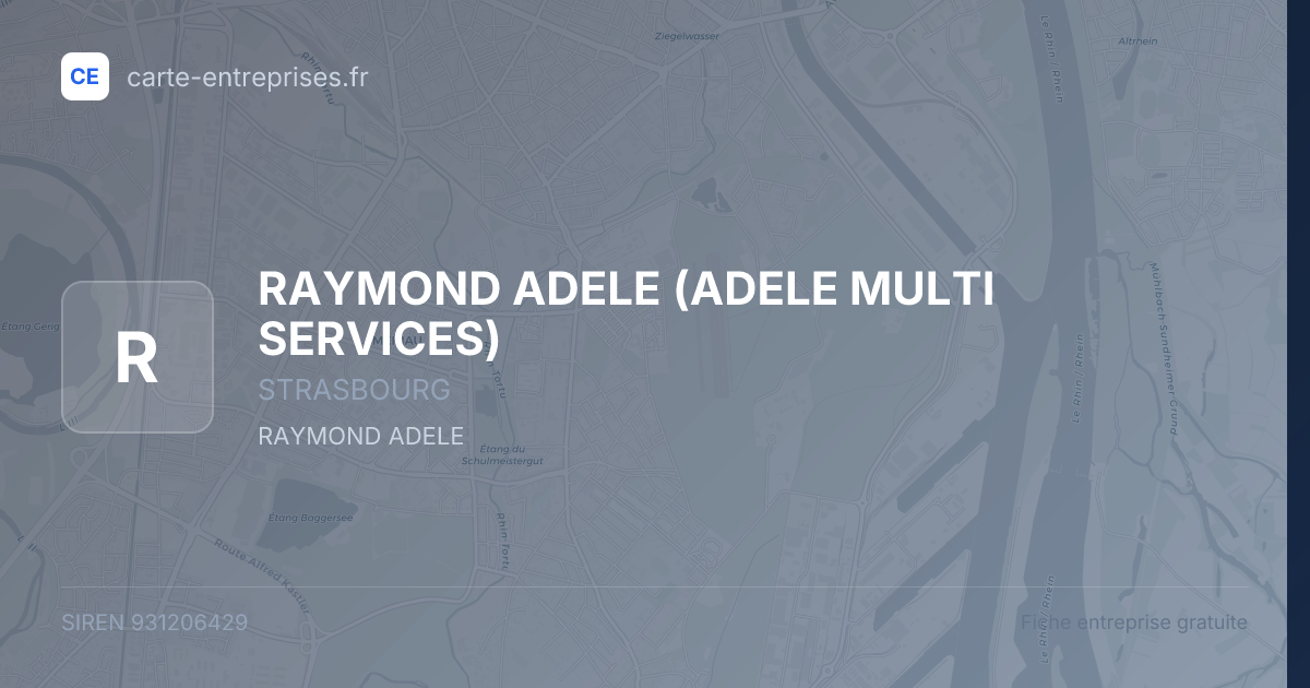 RAYMOND ADELE (ADELE MULTI SERVICES) — 931206429 — fiche entreprise