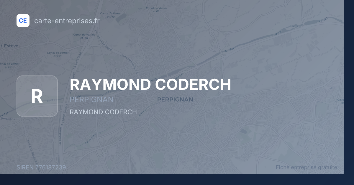 RAYMOND CODERCH — 776187239 — fiche entreprise