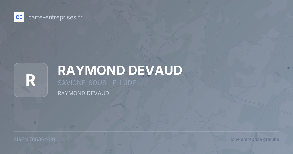 RAYMOND DEVAUD — 786364091 — fiche entreprise