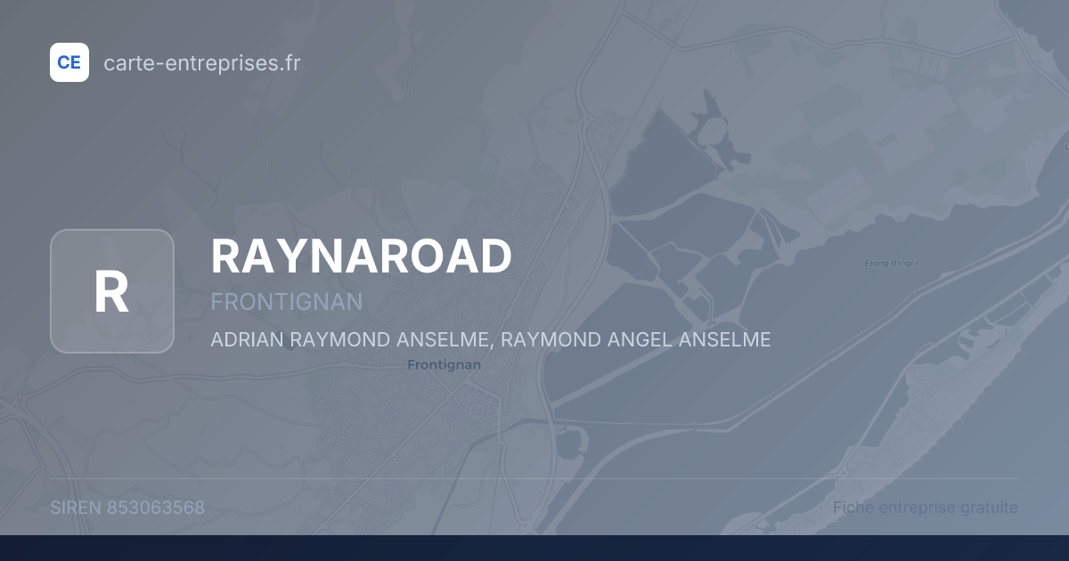 RAYNAROAD — 853063568 — fiche entreprise