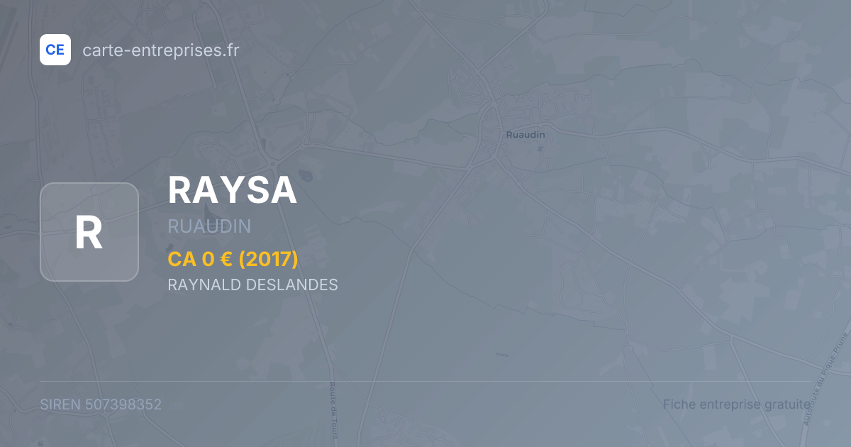 RAYSA — 507398352 — fiche entreprise
