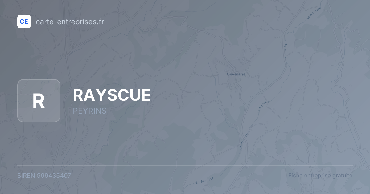 RAYSCUE — 999435407 — fiche entreprise